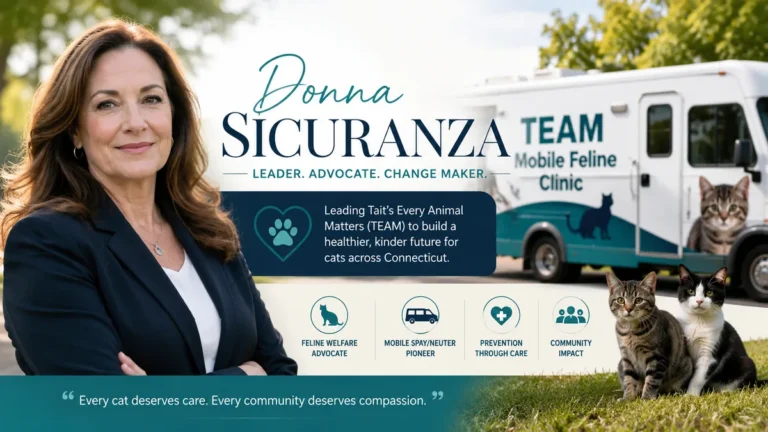 Donna Sicuranza Career, TEAM & Animal Welfare Work