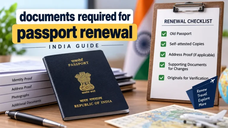 Documents required for passport renewal: India Guide