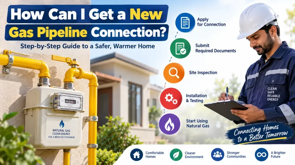 how can i get a new gas pipeline connection