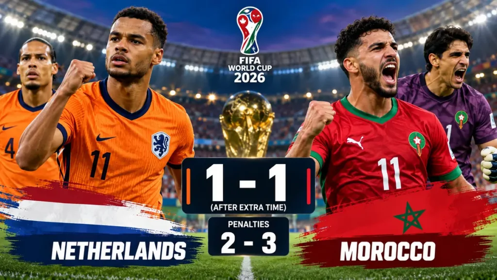 netherlands vs morocco: World Cup 2026 Match Recap