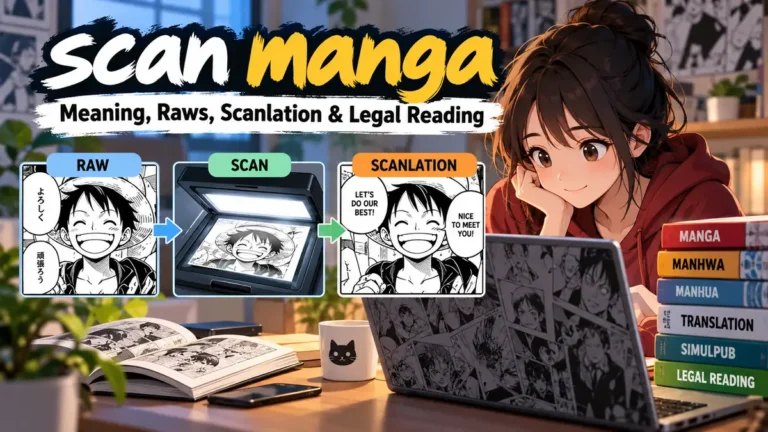 scan manga: Meaning, Raws, Scanlation & Legal Reading