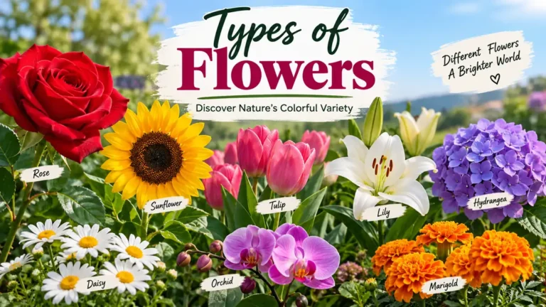 Types of Flowers: 60 Popular Varieties & Names