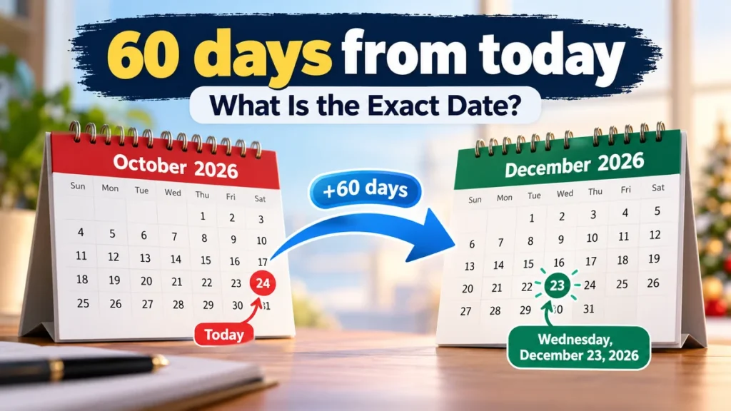 60 days from today: Exact Date and Calculation