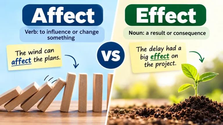 Affect vs Effect: Difference, Rules & Examples