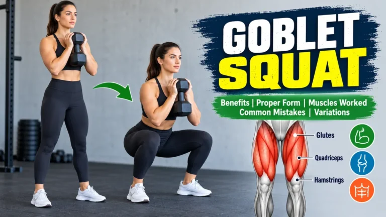 goblet squat: Benefits, Form, Muscles & Mistakes