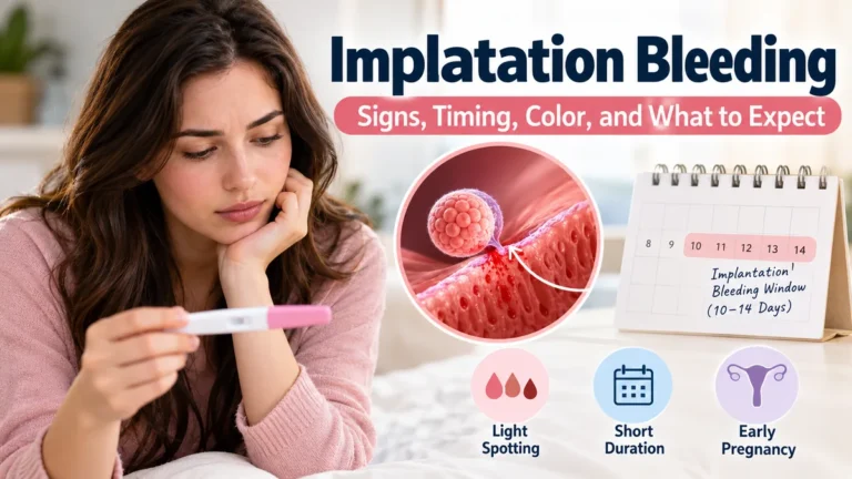 Implantation Bleeding: Signs, Timing & Period Differences