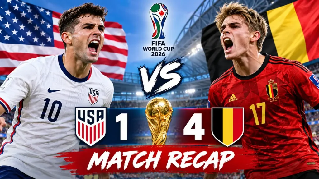 usa vs belgium: 2026 World Cup Match Recap